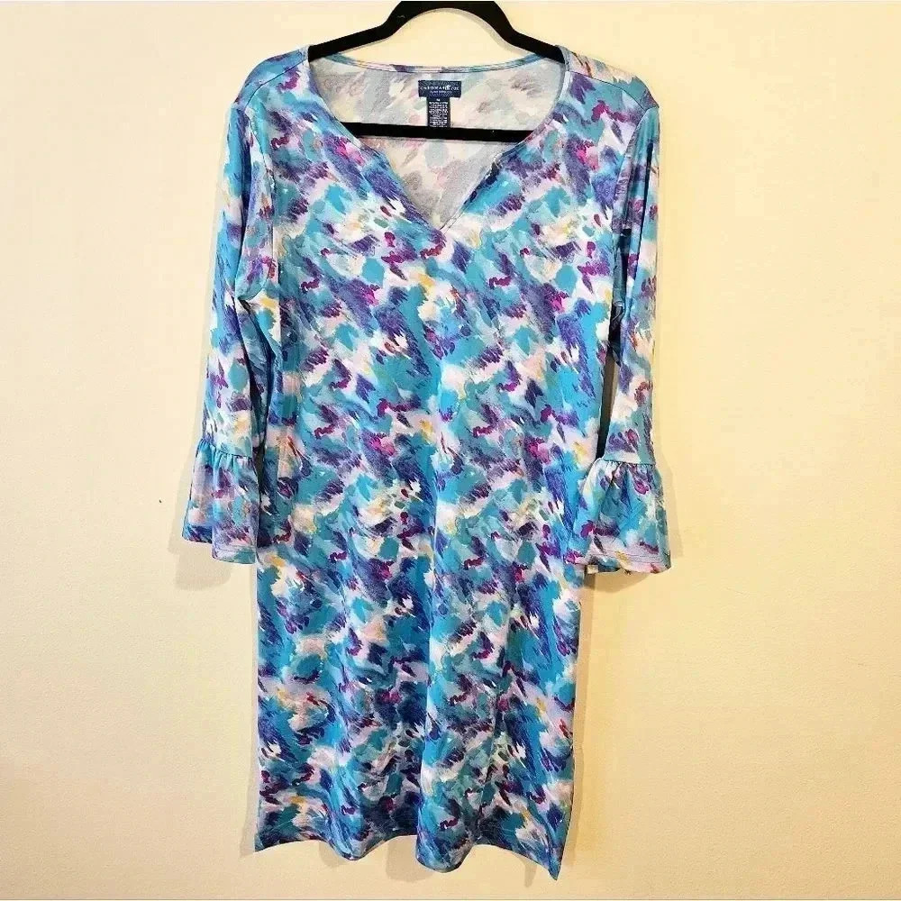 Caribbean Joe V Neck Dress